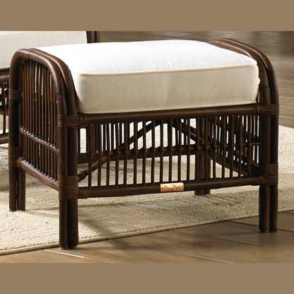 Panama Jack Sunroom Bora Bora Ottoman with Cushion PJS-2001-ATQ-OT - BetterPatio.com