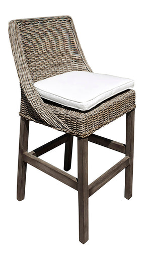 Panama Jack Sunroom Exuma Barstool with Cushion PJS-3001-KBU-BS - BetterPatio.com