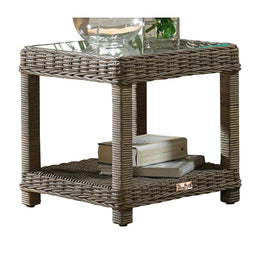Panama Jack Exuma End Table with Glass