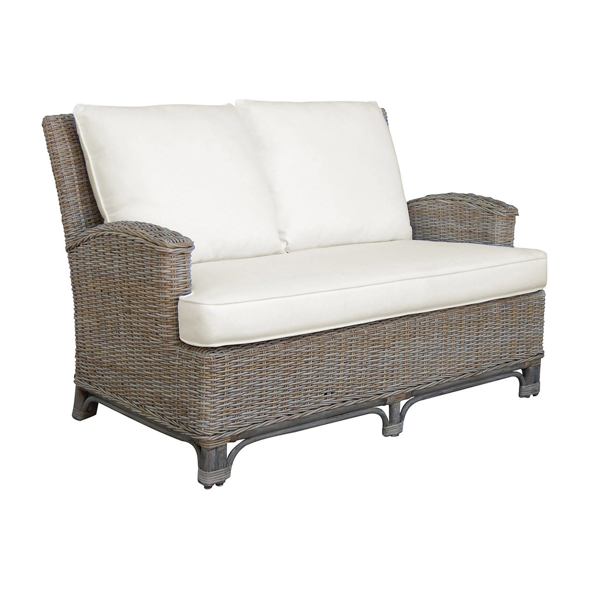 Panama Jack Sunroom Exuma Loveseat with Cushions PJS-3001-KBU-LS - BetterPatio.com