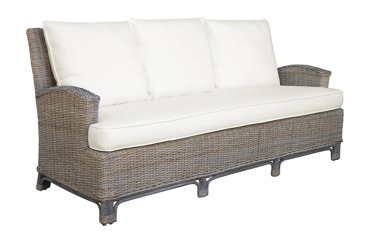 Panama Jack Sunroom Exuma Sofa with Cushions PJS-3001-KBU-S - BetterPatio.com