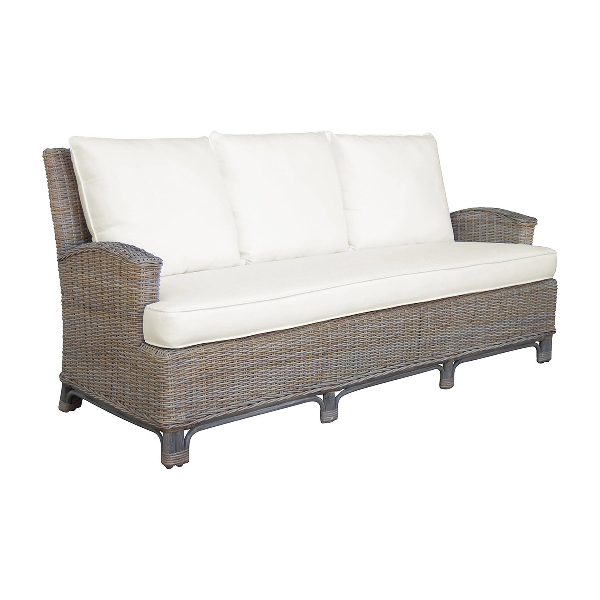 Panama Jack Sunroom Exuma Sofa with Cushions PJS-3001-KBU-S - BetterPatio.com