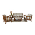 Panama Jack Sunroom Kauai Bamboo 5 PC Living Set with Cushions  PJS-4001-NAT-5PS