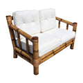 Panama Jack Sunroom Kauai Bamboo Loveseat with Cushions PJS-4001-NAT-LS