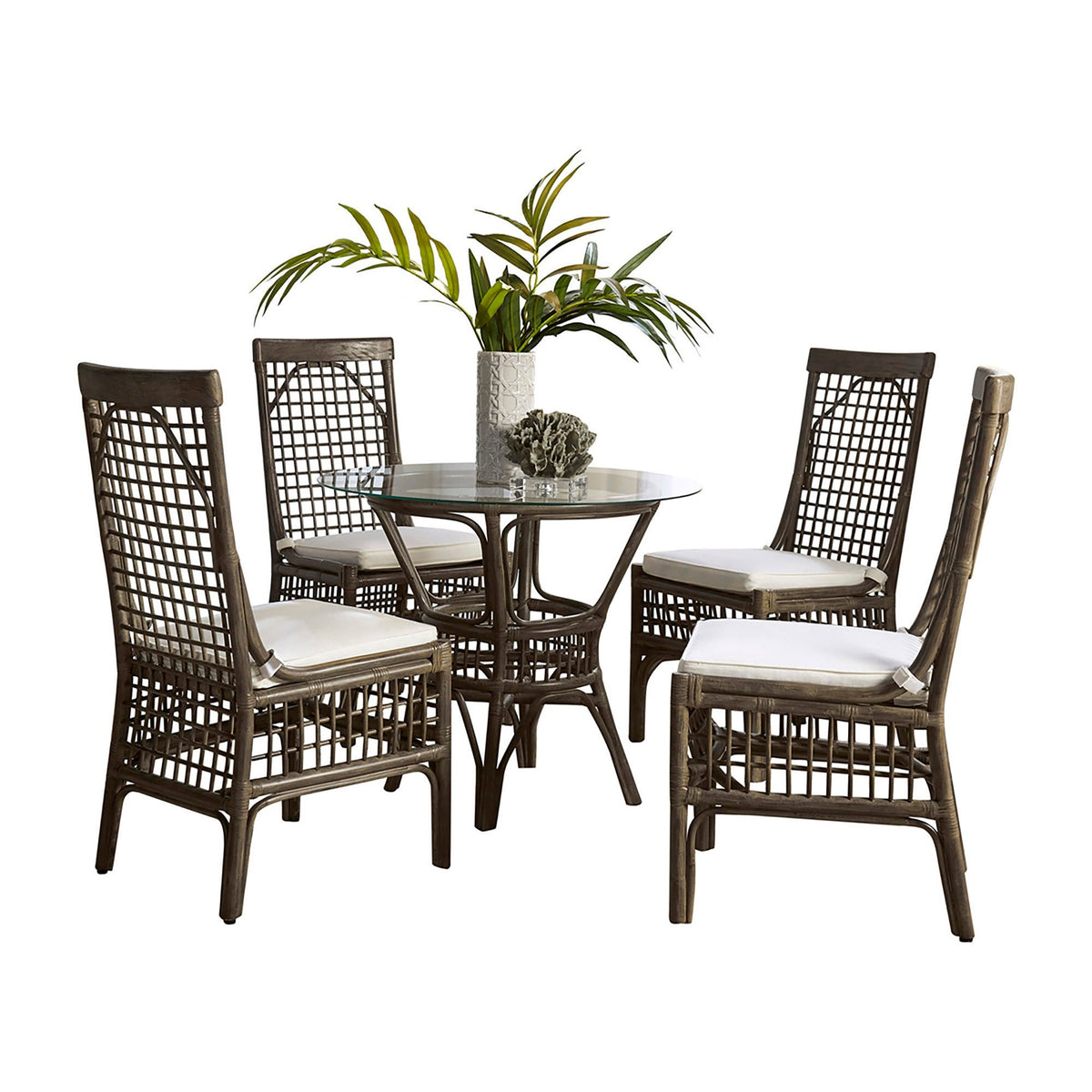 Panama Jack Sunroom Millbrook 6 PC Dining Set with Cushions PJS-7001-KBU-6PD - BetterPatio.com