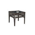 Panama Jack Sunroom Millbrook End Table with Glass PJS-7001-KBU-ET
