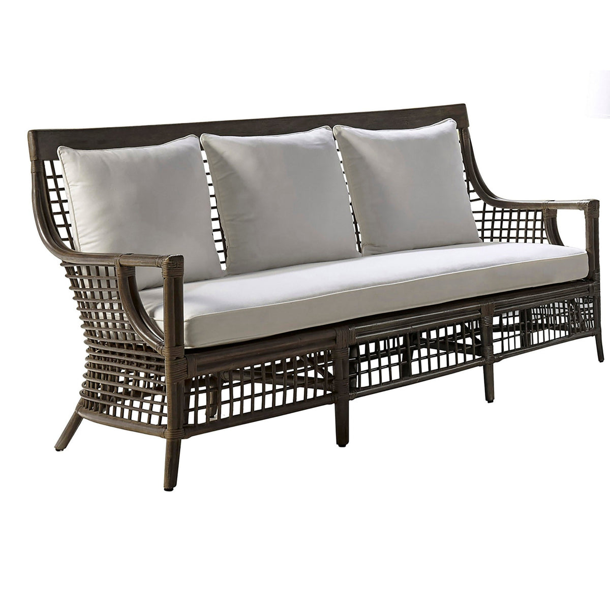 Panama Jack Sunroom Millbrook Sofa with Cushions PJS-7001-KBU-S - BetterPatio.com