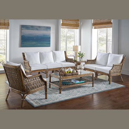 Panama Jack Sunroom Old Havana 5 PC Living Set with Cushions  PJS-8001-HON-5PS - BetterPatio.com