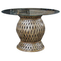 Panama Jack Sunroom Old Havana Stackable Dining Base with Glass PJS-8001-HON-B-GL