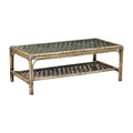 Panama Jack Sunroom Old Havana Coffee Table with Glass PJS-8001-HON-CT