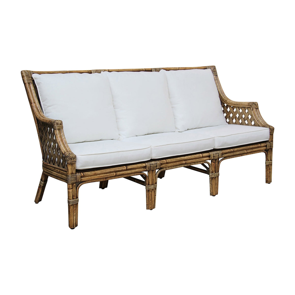 Panama Jack Sunroom Old Havana Sofa with Cushions PJS-8001-HON-S - BetterPatio.com