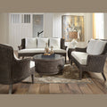 Panama Jack Sunroom Playa Largo 5 PC Living Set with Cushions  PJS-9001-GRY-5PS