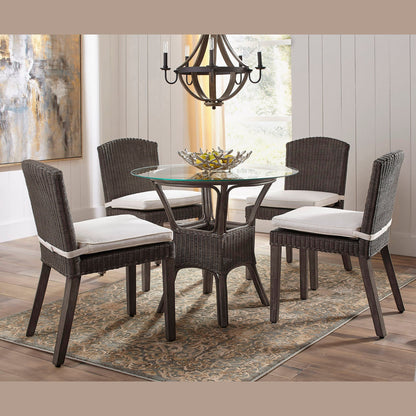 Panama Jack Sunroom Playa Largo 6 PC Dining Set with Cushions PJS-9001-GRY-6PD - BetterPatio.com