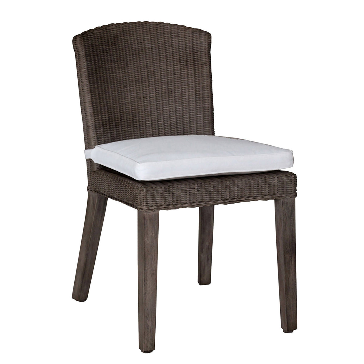 Panama Jack Sunroom Playa Largo Side Chair with Cushion PJS-9001-GRY-SC - BetterPatio.com