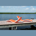 Helix Set of 2 Stackable Orange Sling Chaise Lounge