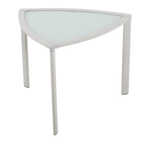 Archway White Aluminum End Table