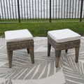 Spanish Wells Set of 2 Ottomans