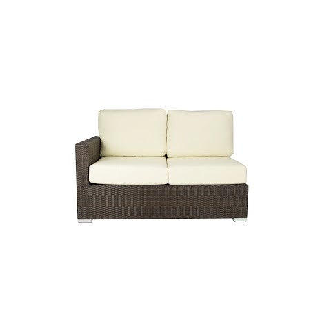 Source Furniture Lucaya Left Arm Loveseat, Espresso - BetterPatio.com