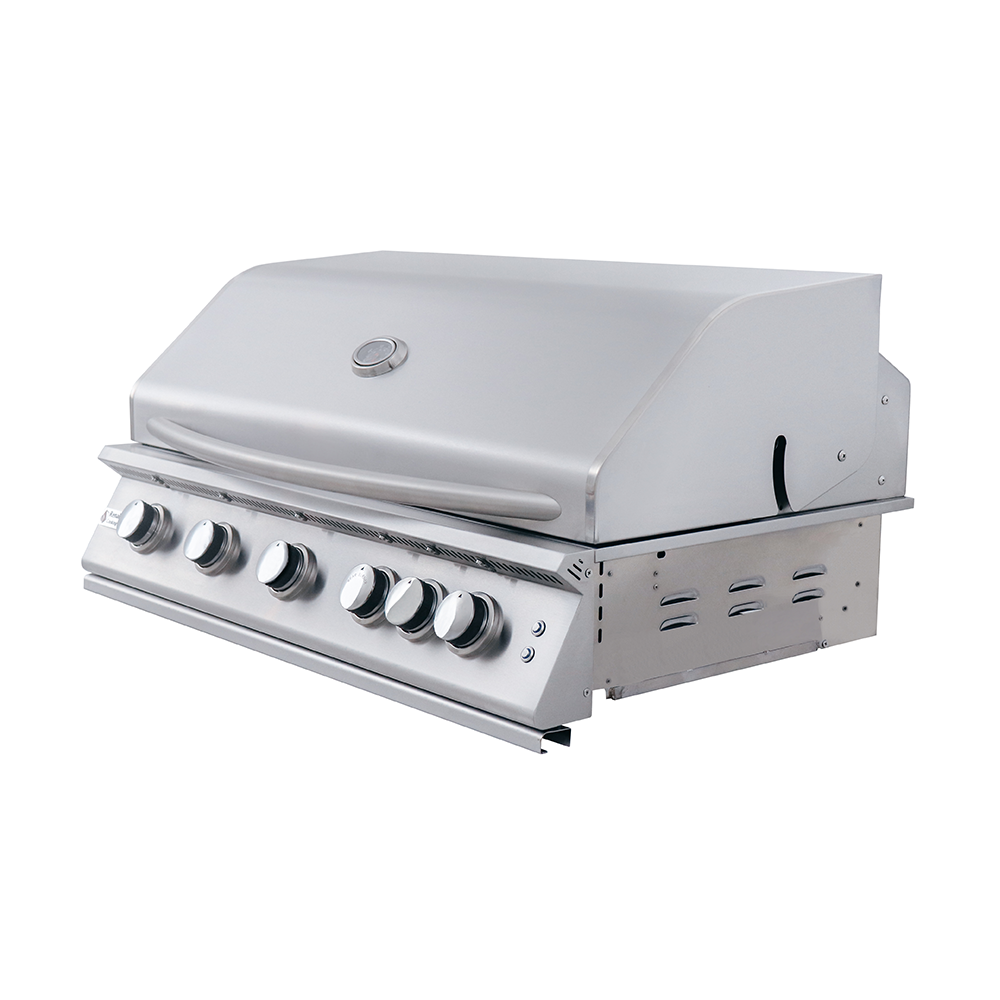 RCS - RCS 40 Inch Premier Grill with Blue LED Lights, Rear Burner