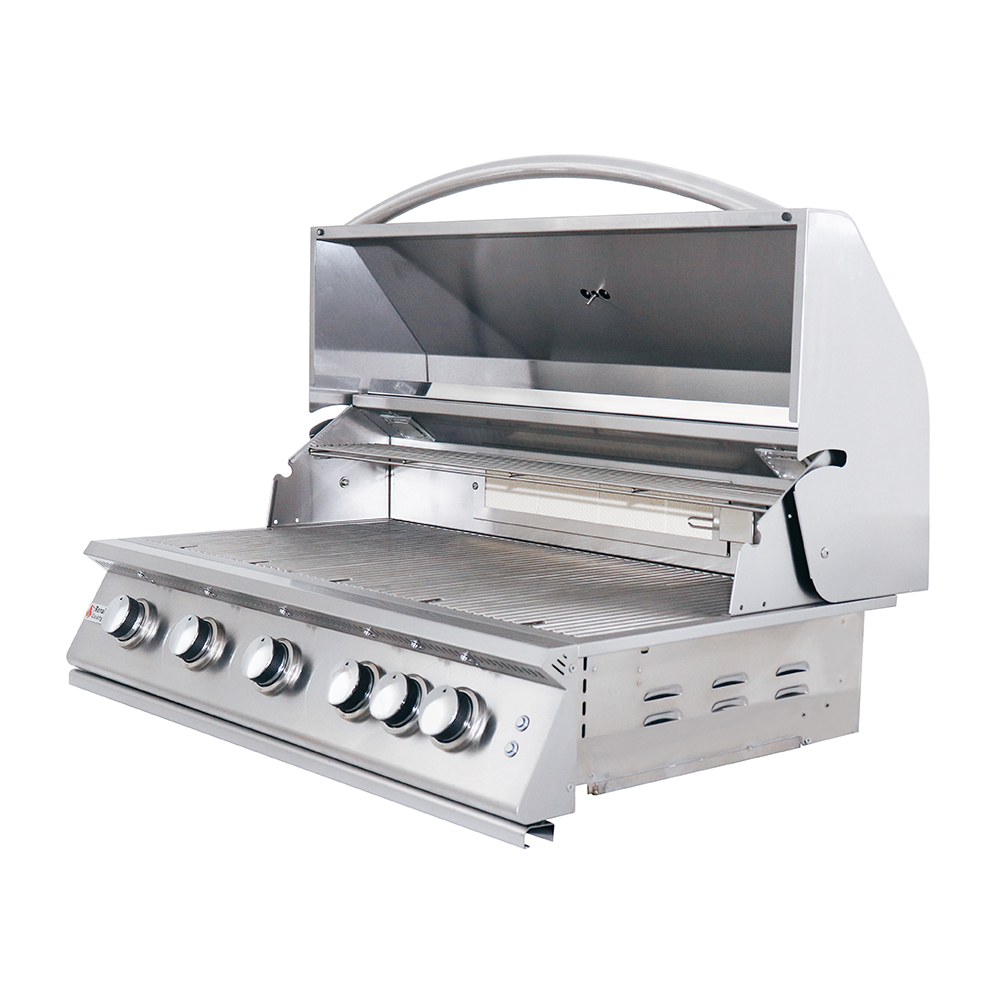 RCS - RCS 40 Inch Premier Grill with Blue LED Lights, Rear Burner