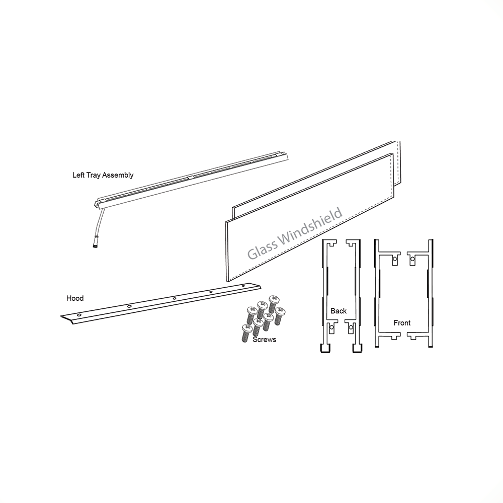 RCS - RCS 36 Inch Cedar Creek Fireplace See-Thru Kit