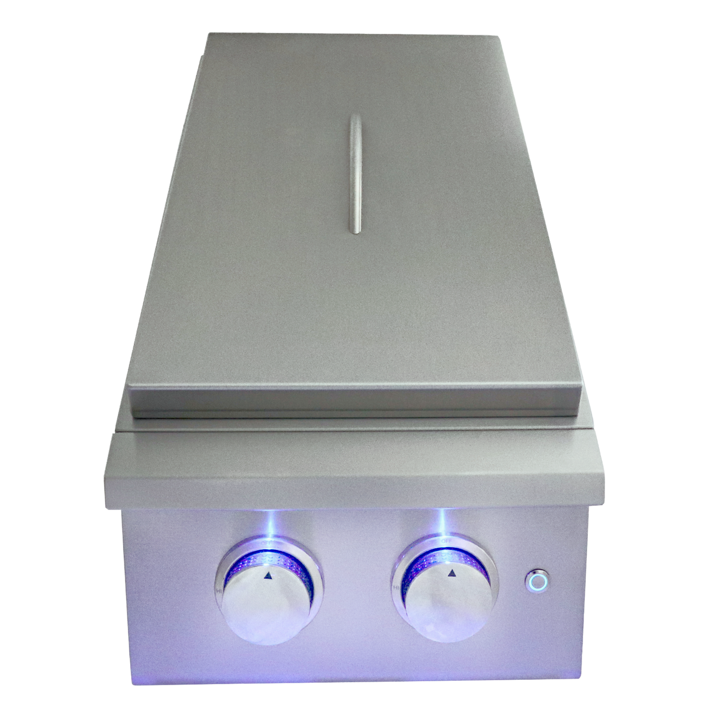 RCS Premier Double Side Burner-Slide-in W/Blue LED-Propane - BetterPatio.com