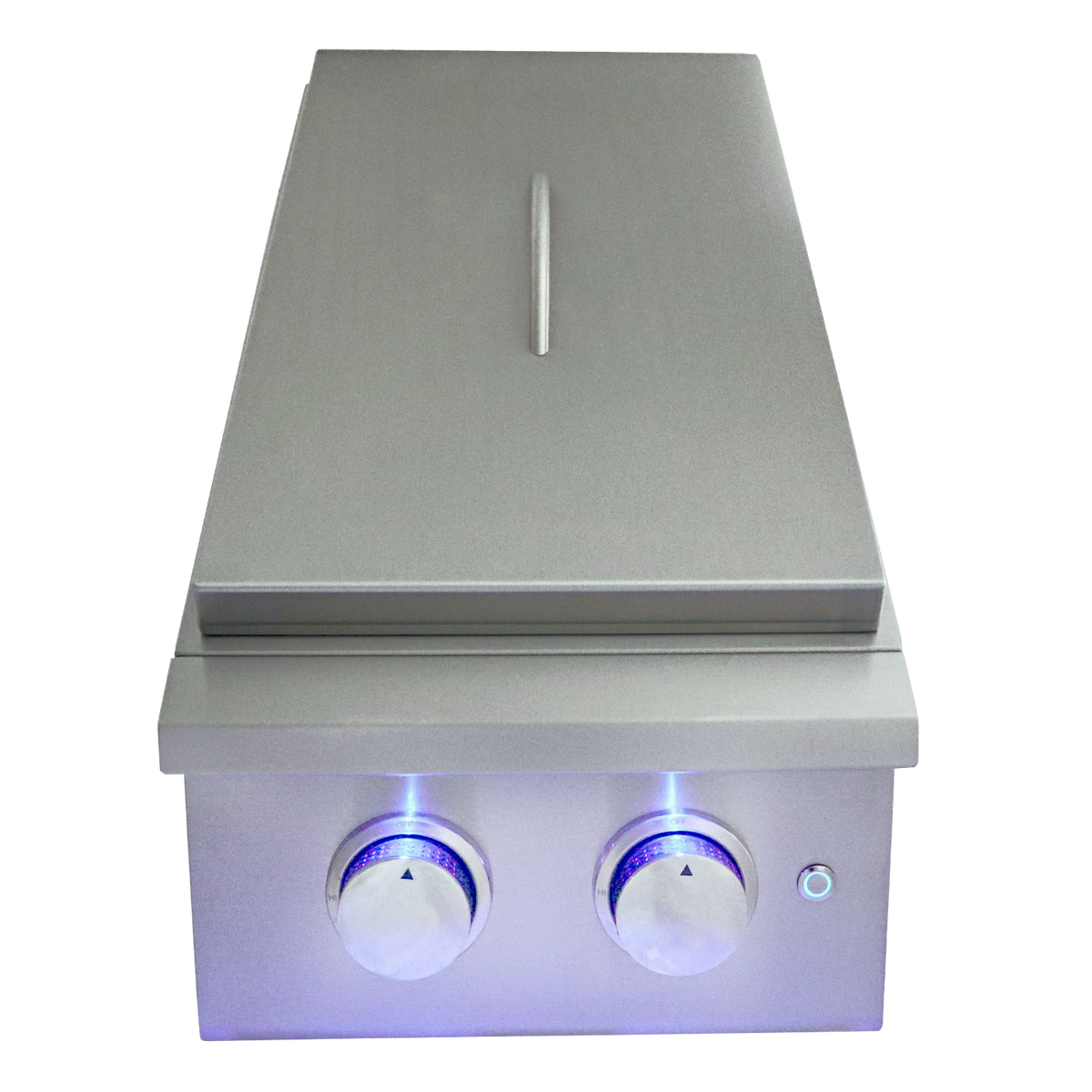RCS Premier Double Side Burner-Slide-in W/Blue LED-Propane - BetterPatio.com