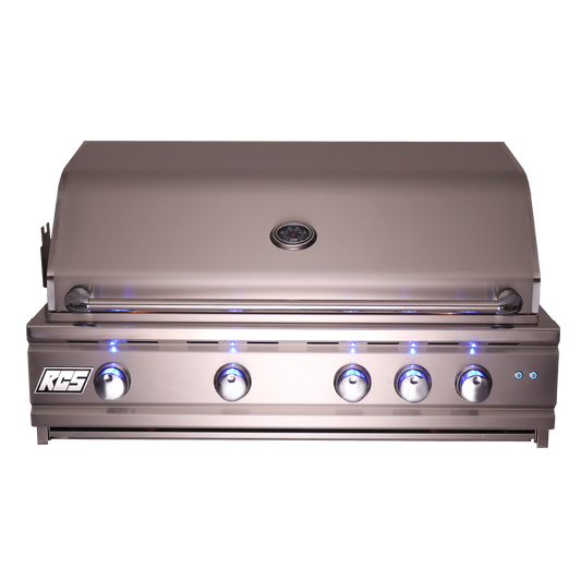 38" Cutlass Pro Grill, Blue LED W/Rear Burner, Propane - BetterPatio.com