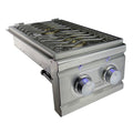 RCS Cutlass Pro Double Side Burner, Slide-in with Blue LED, Natural Gas