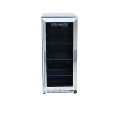 RCS 15 Inch Stainless Refrigerator with Glass Window