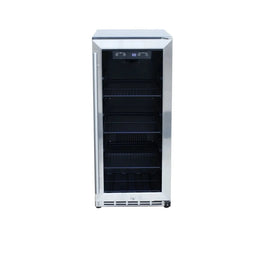 RCS 15 Inch Stainless Refrigerator with Glass Window