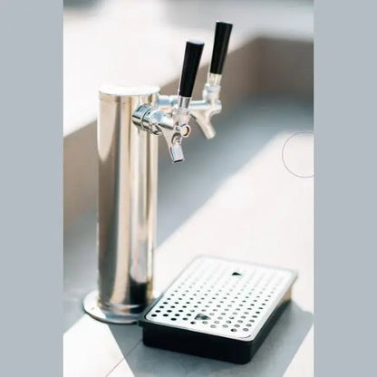 RCS Dual Tap Stainless Kegerator REFR6 - interior keg compartment and cooling