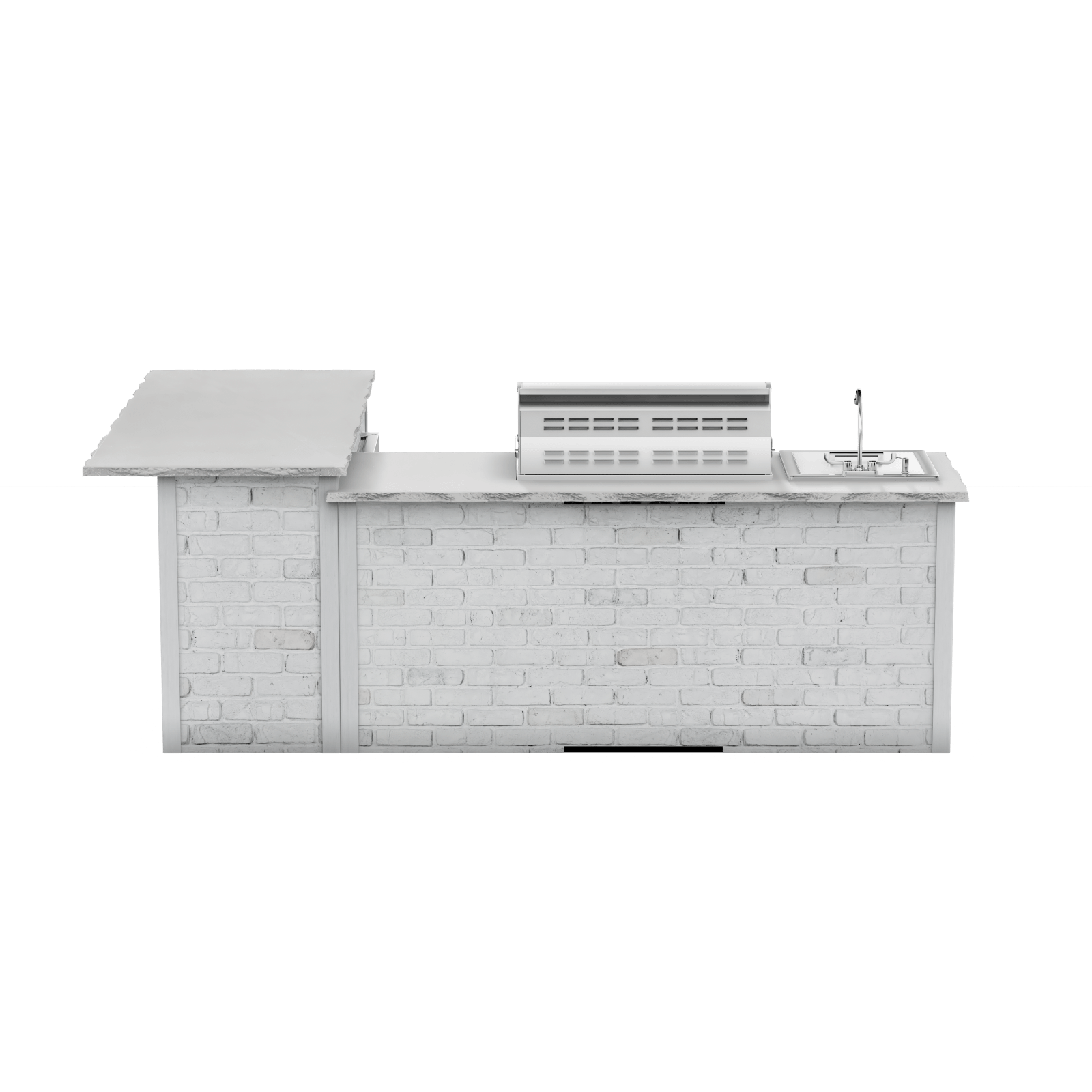 Reclaimed Brick White, Right