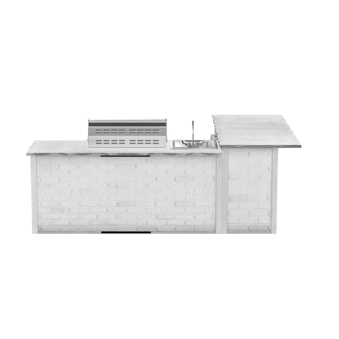Reclaimed Brick White, Left