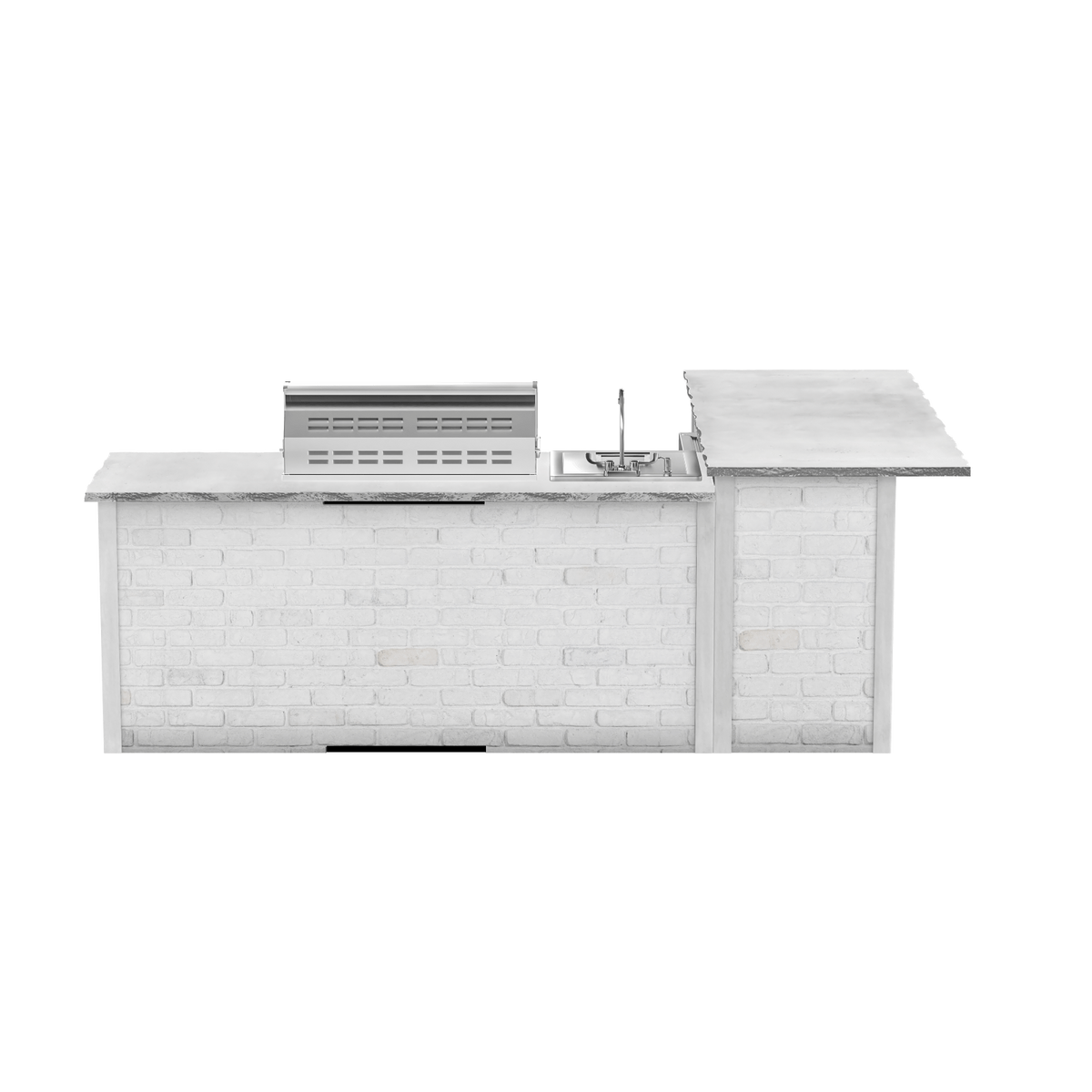Reclaimed Brick White, Left