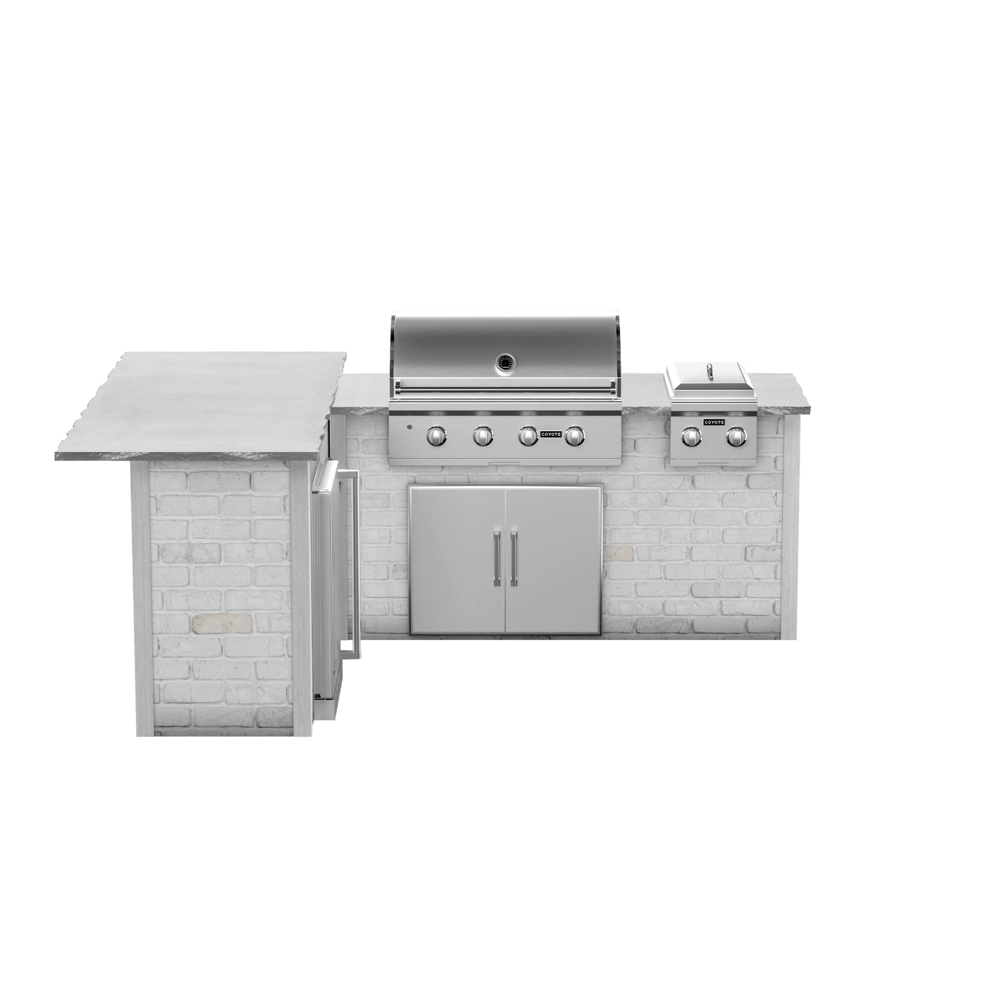 Reclaimed Brick White, Left