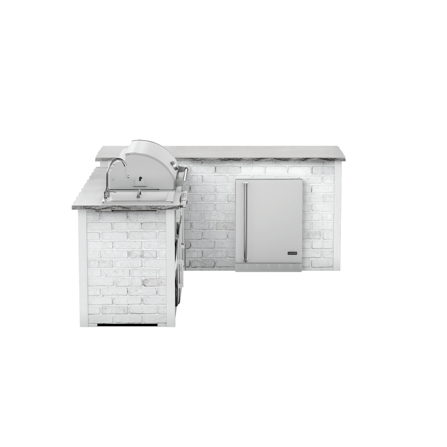 Reclaimed Brick White, Right