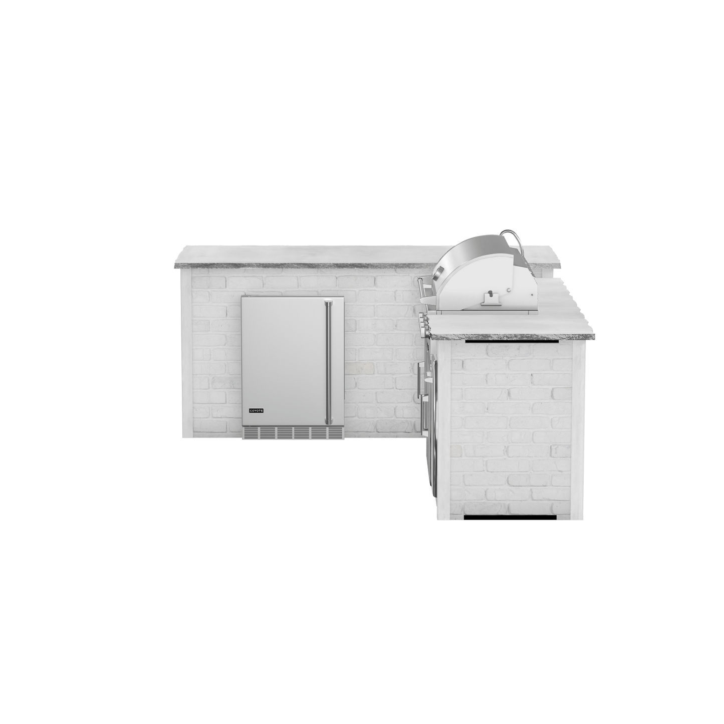 Reclaimed Brick White, Left