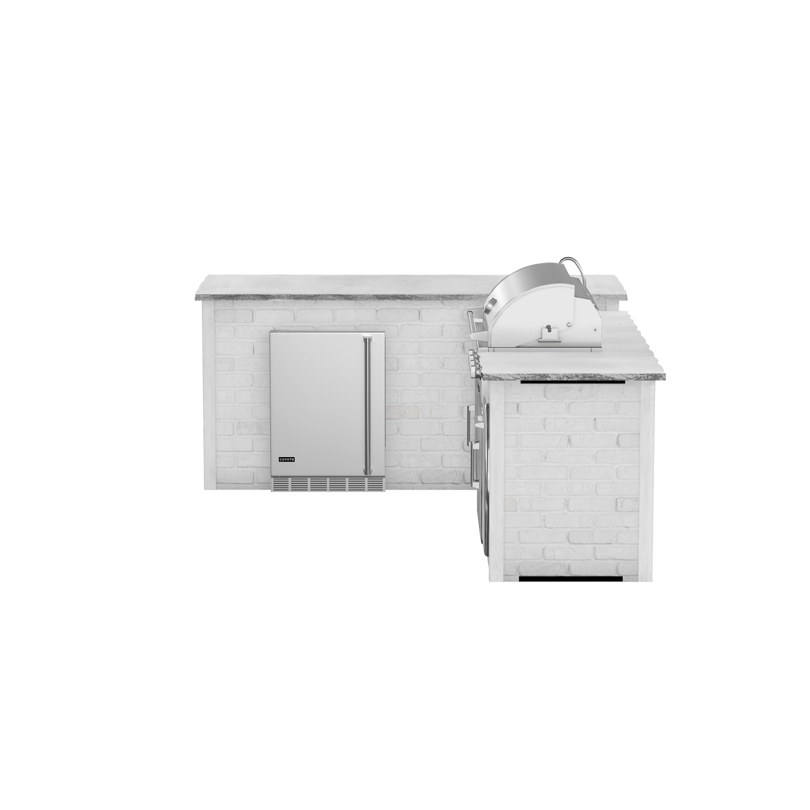 Reclaimed Brick White, Left