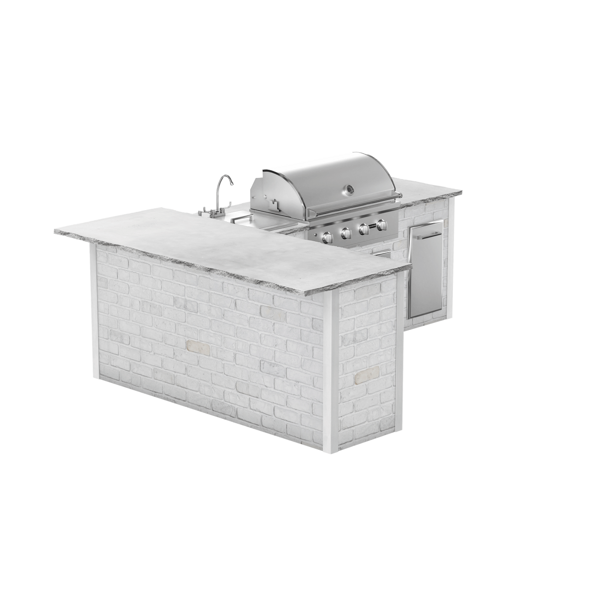 Reclaimed Brick White, Left