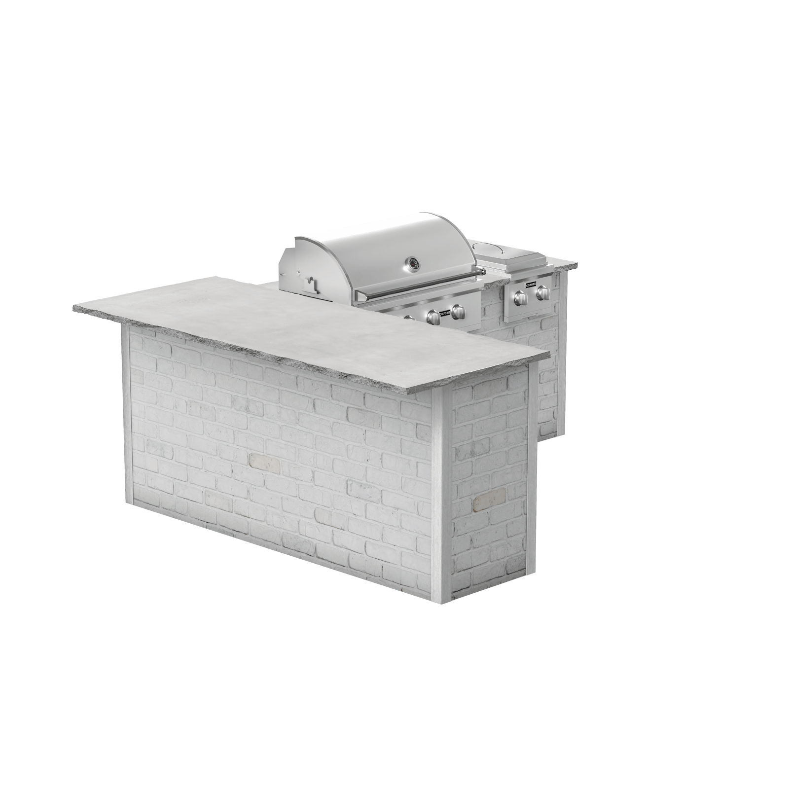 Reclaimed Brick White, Left