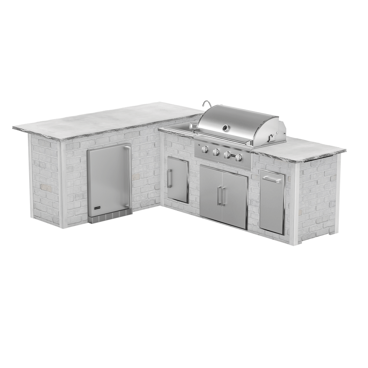 Reclaimed Brick White, Left