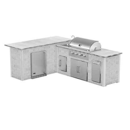 Reclaimed Brick White, Left