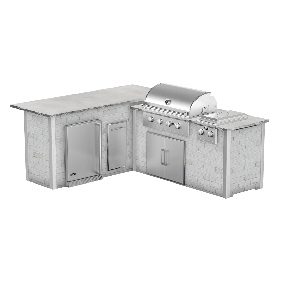 Reclaimed Brick White, Left