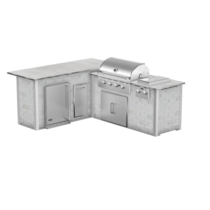Reclaimed Brick White, Left