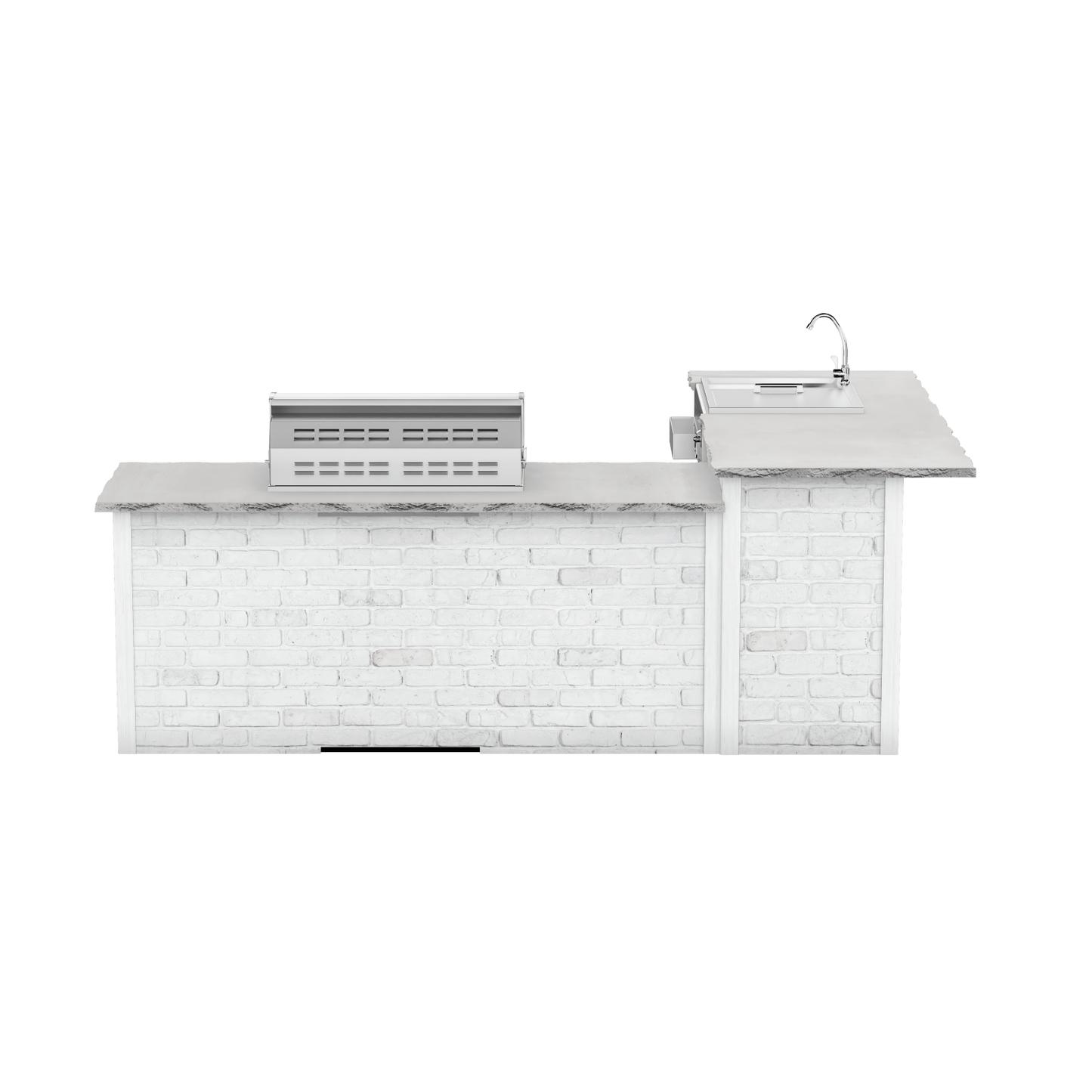 Reclaimed Brick White, Left