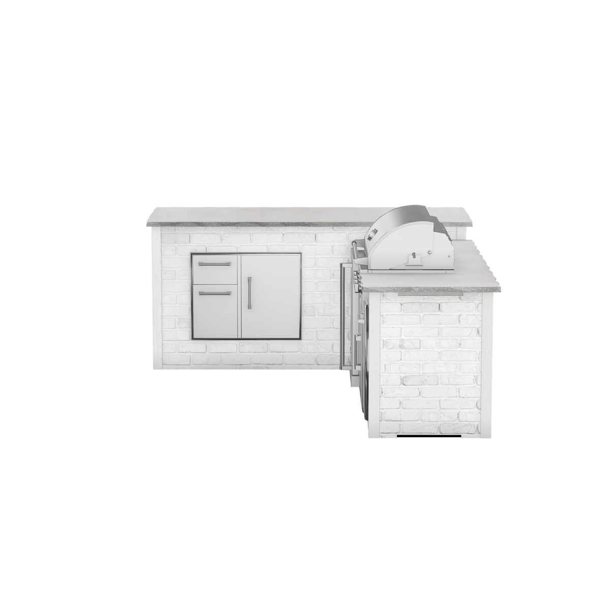 Reclaimed Brick White, Left