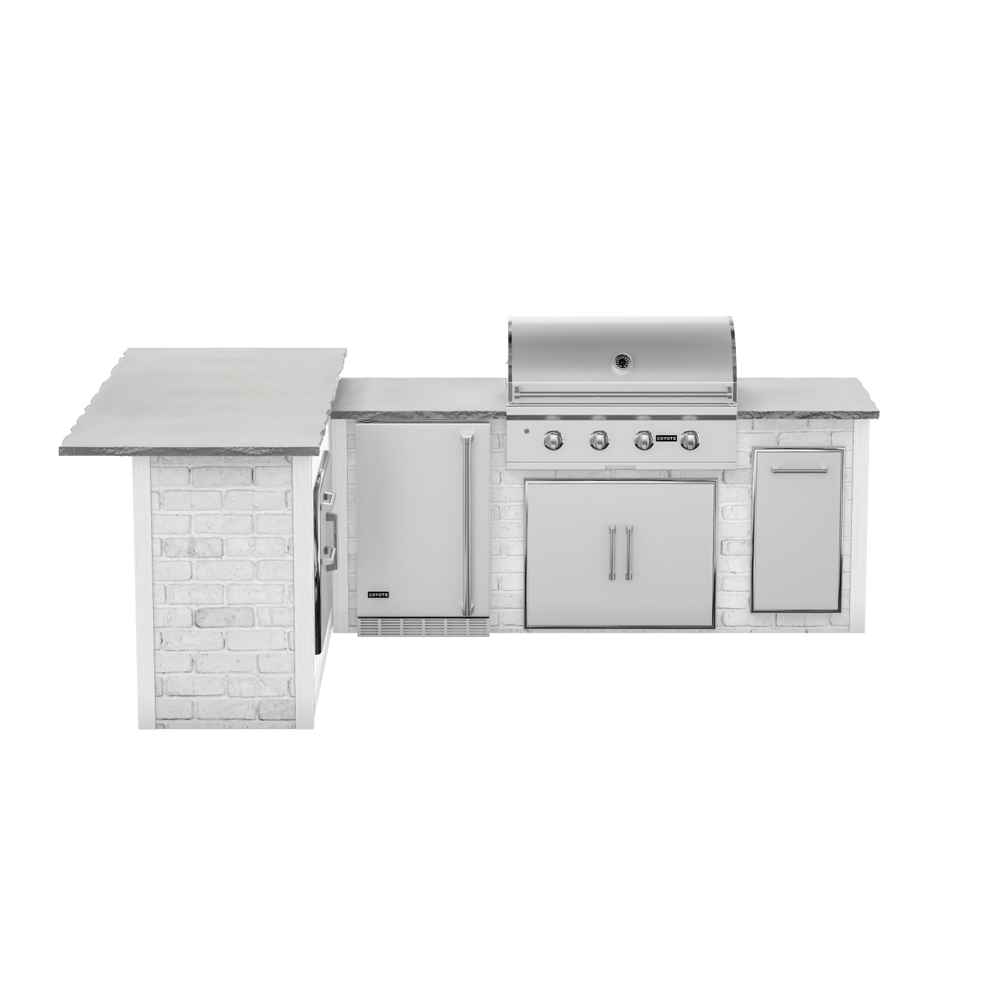 Reclaimed Brick White, Left