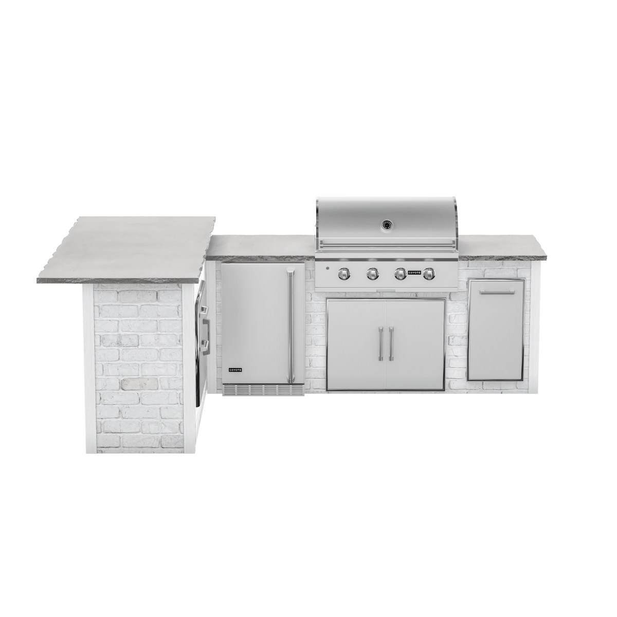 Reclaimed Brick White, Left