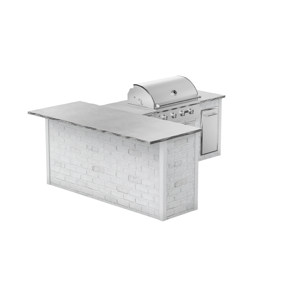 Reclaimed Brick White, Left